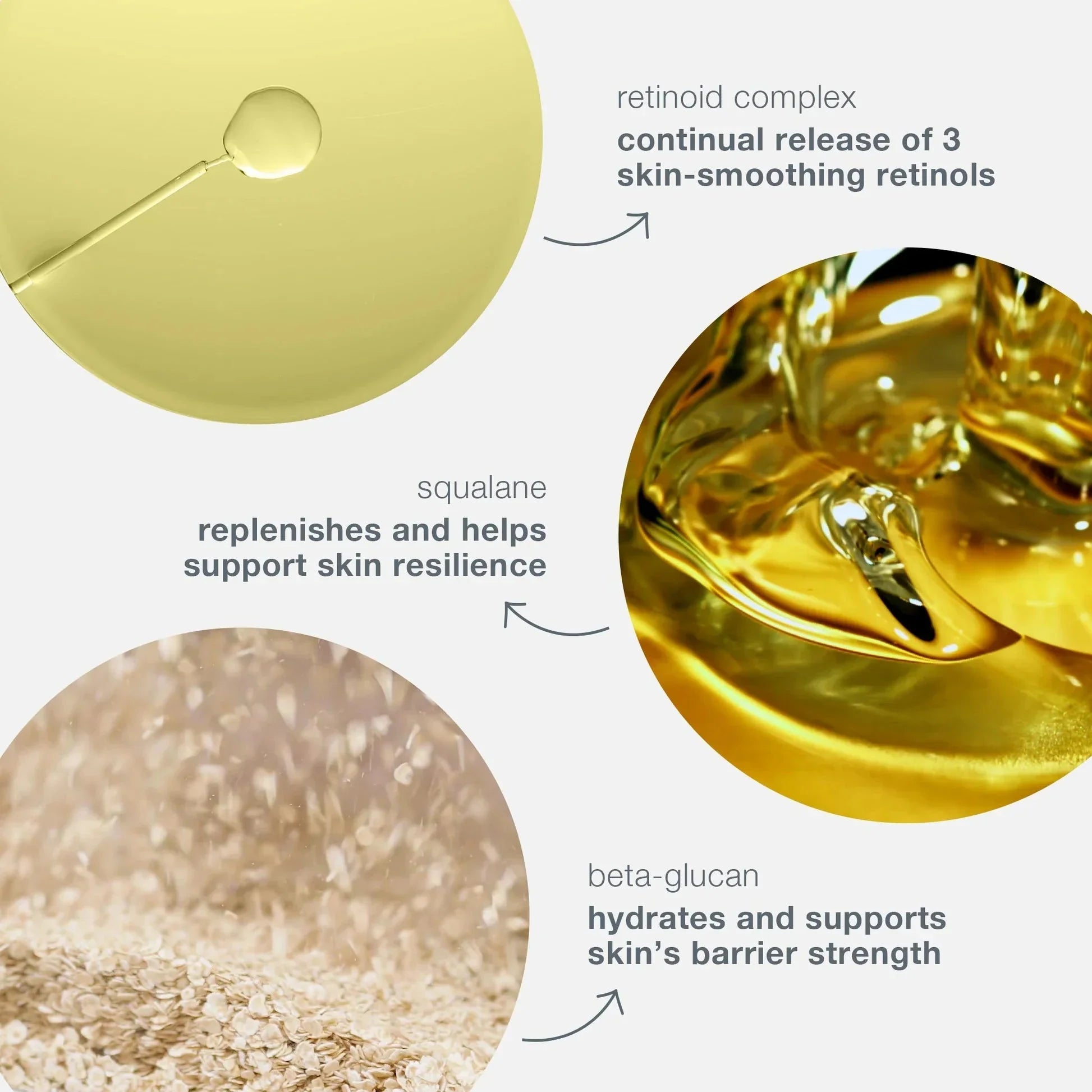 Dynamic skin retinol serum kabuki hair