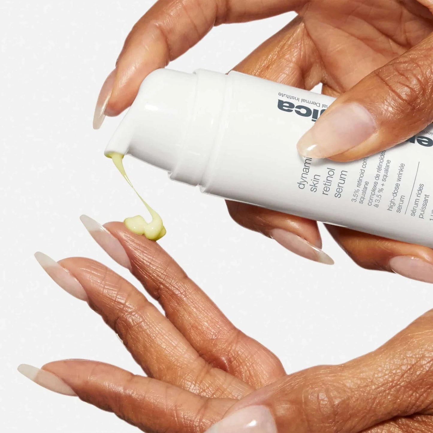 Dynamic skin retinol serum kabuki hair